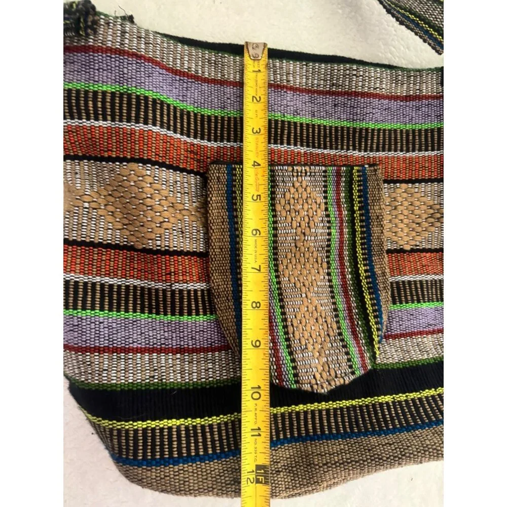 Lillo Mexican Poncho Style Shoulder Bag Colorful‎ Drug Rug Boho Surf Beach Tote